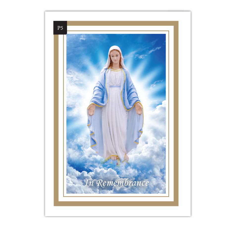 Mortuary Card Front P5
