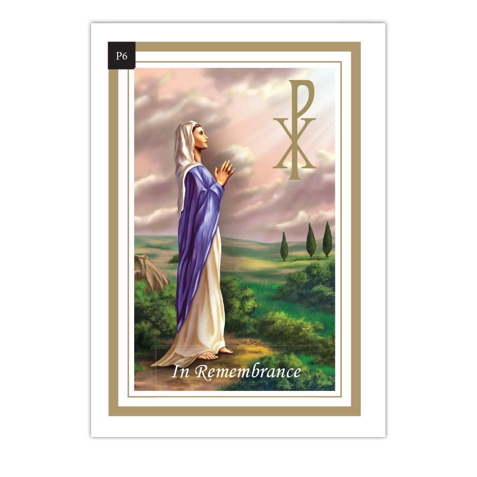 Mortuary Card Front P6