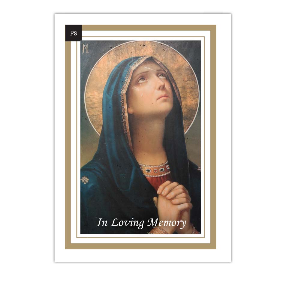 Mortuary Card Front P8